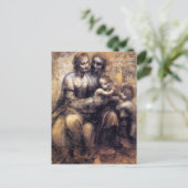 Maagd en kind met St. Anne sketch Briefkaart (Staand voorkant)