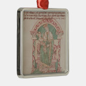 Maagd en kind met St. Gregory de Grote Metalen Ornament (Rechts)