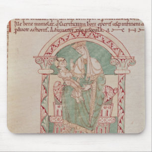 Maagd en kind met St. Gregory de Grote Muismat