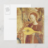 Maagd en kind met zes engelen briefkaart (Voorkant / Achterkant)