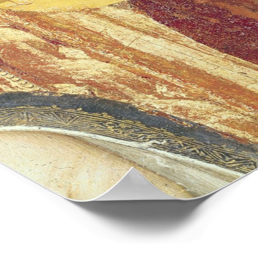 Maagd en kind met zes engelen poster (Hoek)