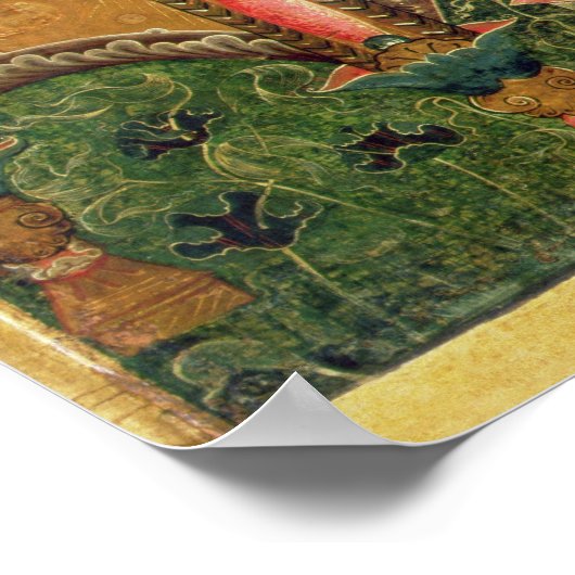 Maagd en kind, Moskou School Poster (Hoek)