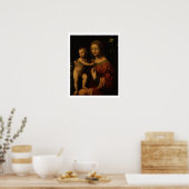 Maagd en kind (olie op het paneel) poster (Keuken)