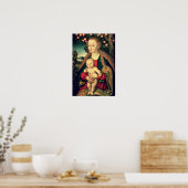 Maagd en kind onder een Apple Tree Poster (Keuken)
