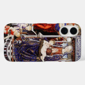 Maagd en kind op de troon met muziek maken engel Case-Mate iPhone case (Achterkant (horizontaal))