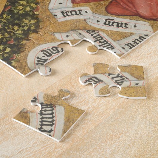 Maagd en kind op een Crescent Moon uit Destna Legpuzzel (Zijkant)