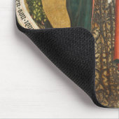 Maagd en kind op een Crescent Moon uit Destna Muismat (Hoek)