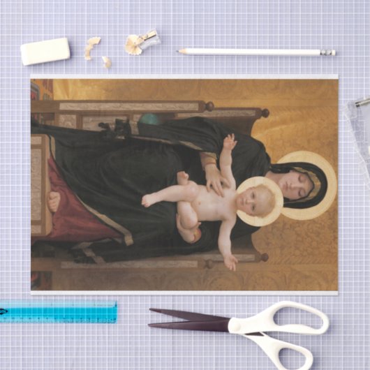 Maagd en kind tissuepapier (Craft)