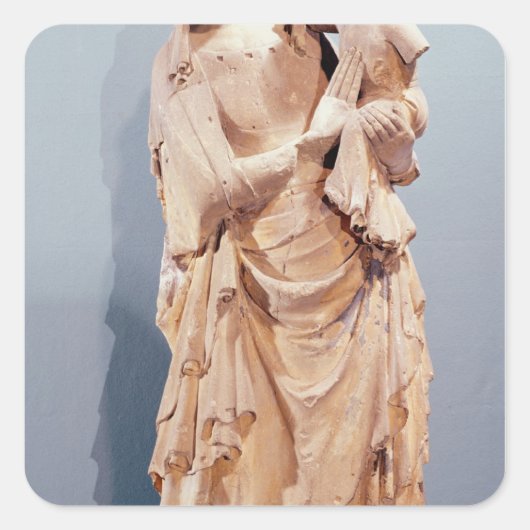 Maagd en kind vierkante sticker (Voorkant)