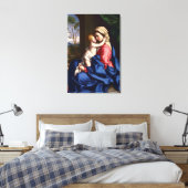 Maagd en kindarm door Sassoferrato Canvas Afdruk (Insitu (Slaapkamer))