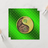 Maagd en metalen geit kaart (Voorkant / Achterkant in situ)