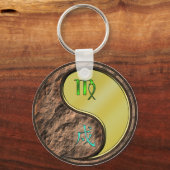 Maagd en metalen hond sleutelhanger (Achterkant)