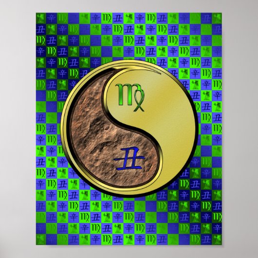 Maagd en metalen os poster (Voorkant)