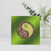 Maagd en metalen paard kaart (Staand voorkant)