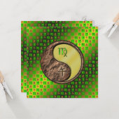 Maagd en metalen paard kaart (Voorkant / Achterkant in situ)