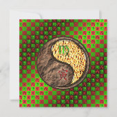 Maagd en vuur tijger kaart (Voorkant)