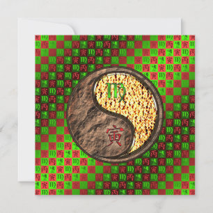 Maagd en vuur tijger kaart