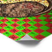 Maagd en vuur tijger poster (Hoek)