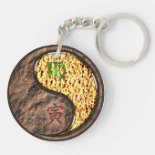 Maagd en vuur tijger sleutelhanger (Achterkant)