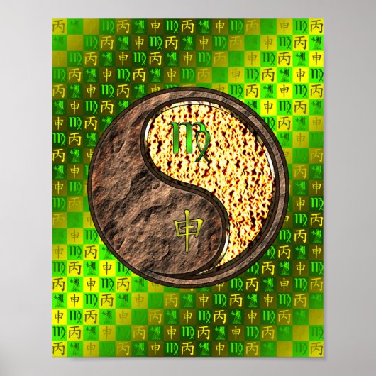 Maagd en vuuraap poster (Voorkant)