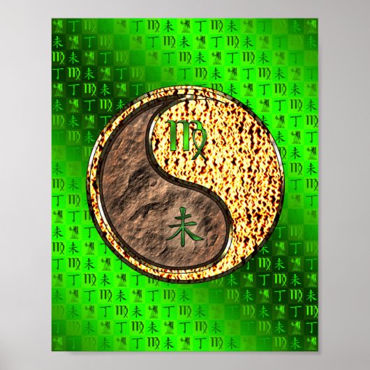 Maagd en vuurgeit poster (Voorkant)