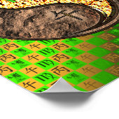 Maagd en vuurpaard poster (Hoek)