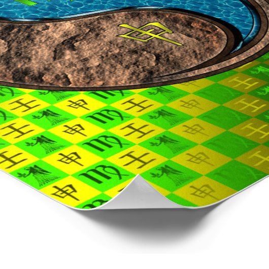 Maagd en wateraap poster (Hoek)