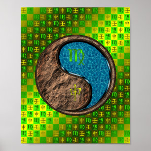 Maagd en wateraap poster