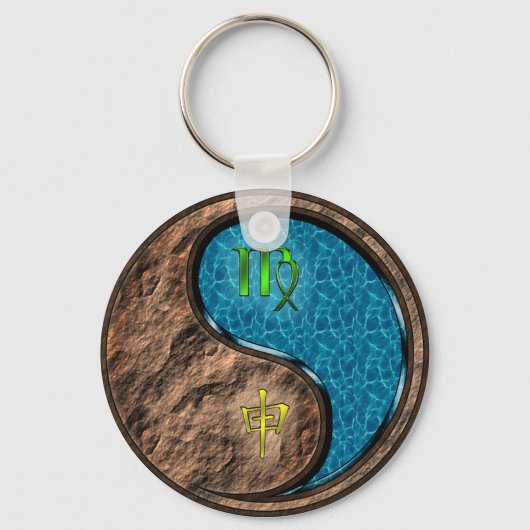 Maagd en wateraap sleutelhanger (Voorkant)