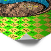 Maagd en Waterdraak Poster (Hoek)