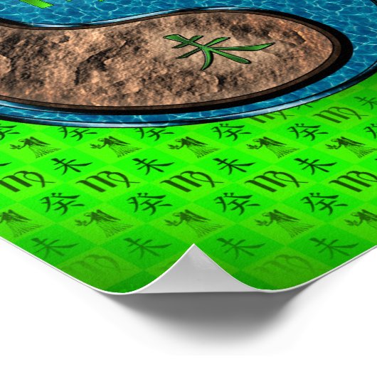 Maagd en watergeit poster (Hoek)