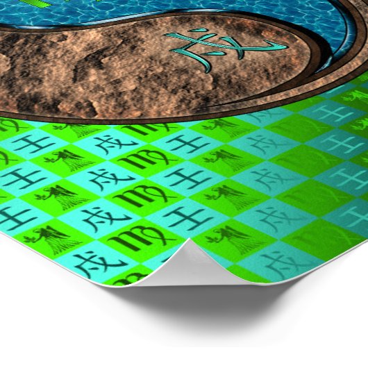 Maagd en Waterhond Poster (Hoek)