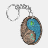 Maagd en Waterhond Sleutelhanger (Voorkant Links)