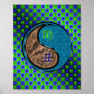 Maagd en wateros poster