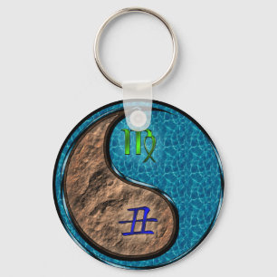Maagd en wateros sleutelhanger