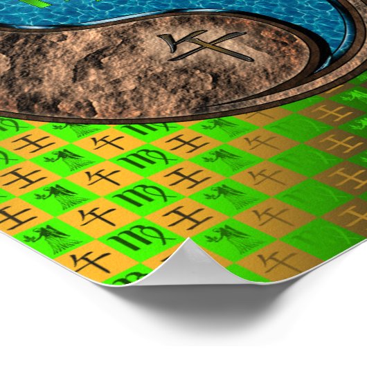 Maagd en Waterpaard Poster (Hoek)