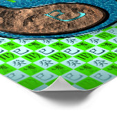 Maagd en waterslang poster (Hoek)