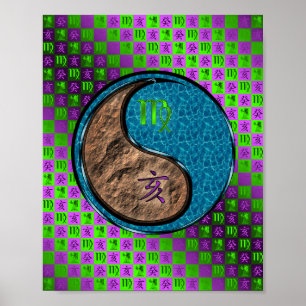 Maagd en waterzwijn poster