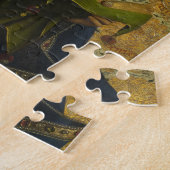 Maagd Enthroned, het gehentaltarstuk Legpuzzel (Zijkant)