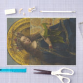 Maagd Enthroned, het gehentaltarstuk Tissuepapier (Craft)