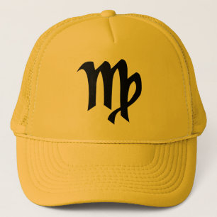 Maagd geel gouden hoed trucker pet