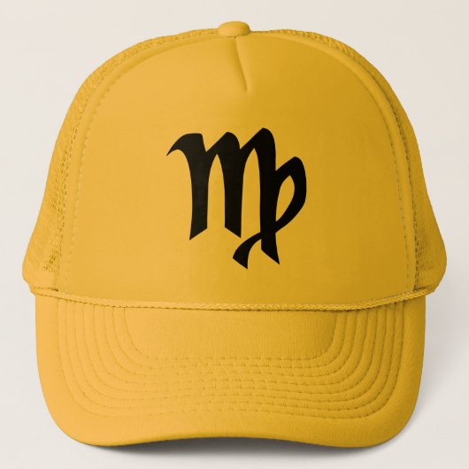 Maagd geel gouden hoed trucker pet (Voorkant)