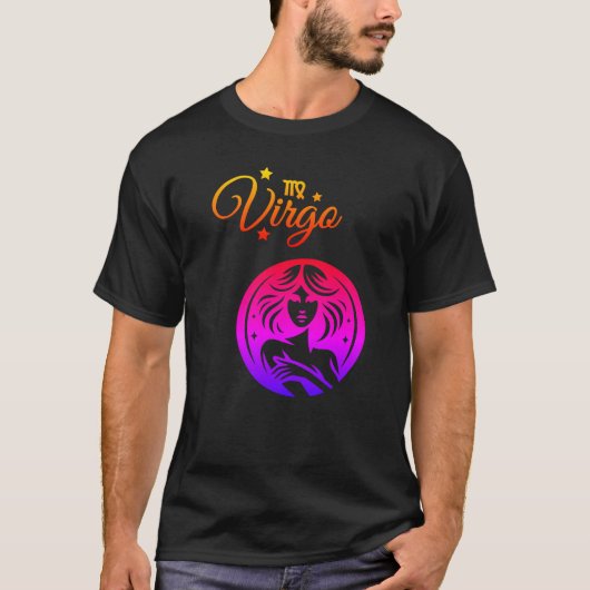 "Maagd" gekleurd T-shirt (Voorkant)