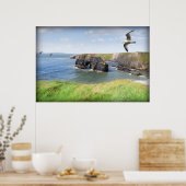 Maagd gesteente glijdt in een opwaartse beweging poster (Keuken)