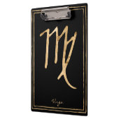 Maagd gestileerd symbool voor gouden astrologie me klembord (Links)