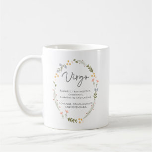 Maagd Gift September Verjaardag gepersonaliseerd Koffiemok