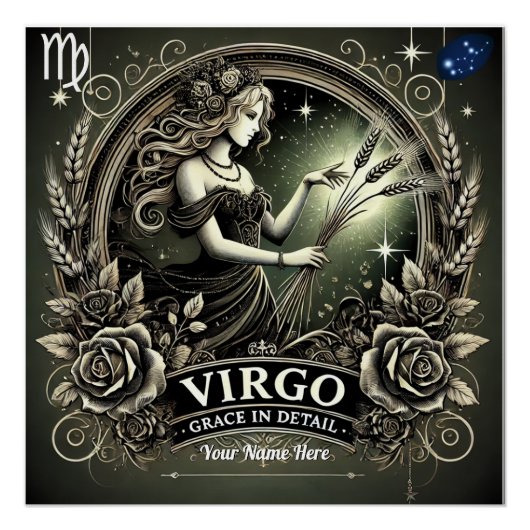 Maagd "Grace in Detail" Glanzend Poster (Voorkant)