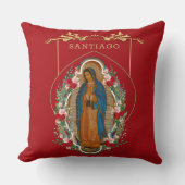 Maagd Guadalupe katholieke Rozen Kussen (Voorkant)
