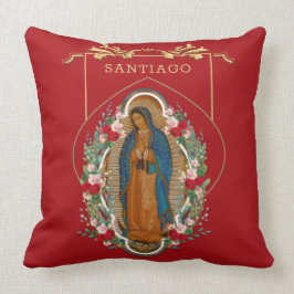 Maagd Guadalupe katholieke Rozen Kussen