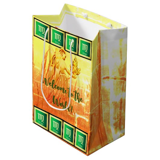  Maagd - Happy Birthday Baby Baby Medium Cadeauzakje (Voorkant Gekanteld)